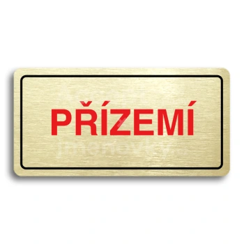 Piktogram "PZEM" - zlat tabulka - barevn tisk