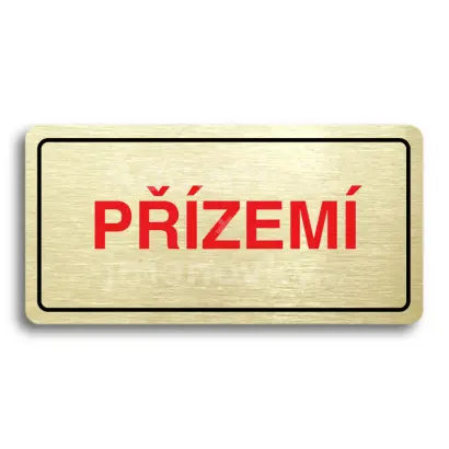 Piktogram "PZEM" - zlat tabulka - barevn tisk