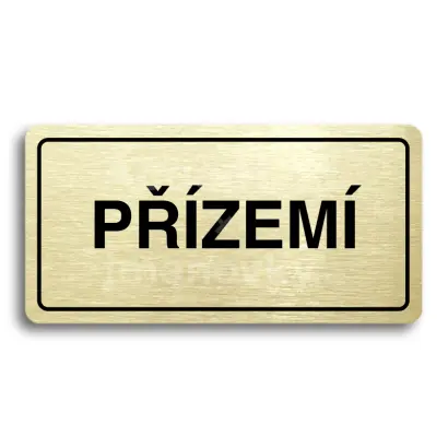 Piktogram "PZEM" - zlat tabulka - ern tisk