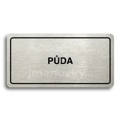 Piktogram "PDA" - stbrn tabulka - ern tisk