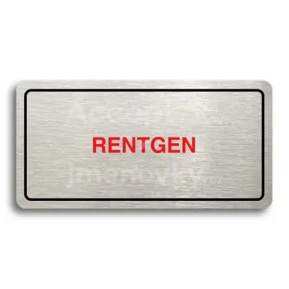 Piktogram "RENTGEN" - stbrn tabulka - barevn tisk