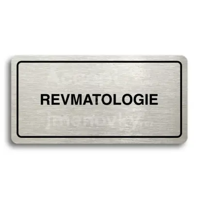 Piktogram "REVMATOLOGIE" - stbrn tabulka - ern tisk