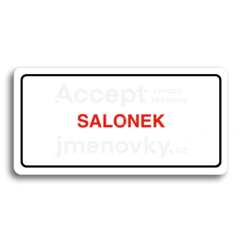 Piktogram "SALONEK" - bl tabulka - barevn tisk