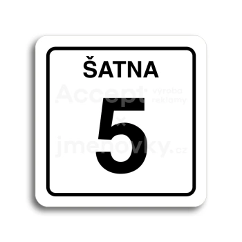 Piktogram "atna 5" - bl tabulka - ern tisk