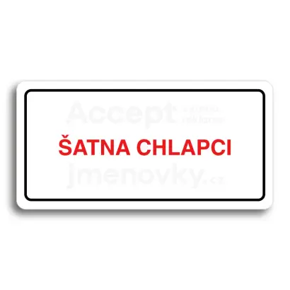 Piktogram "ATNA CHLAPCI" - bl tabulka - barevn tisk