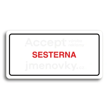 Piktogram "SESTERNA" - bl tabulka - barevn tisk