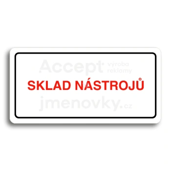 Piktogram "SKLAD NSTROJ" - bl tabulka - barevn tisk