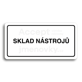 Piktogram "SKLAD NSTROJ" - bl tabulka - ern tisk