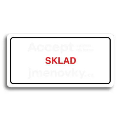 Piktogram "SKLAD" - bl tabulka - barevn tisk