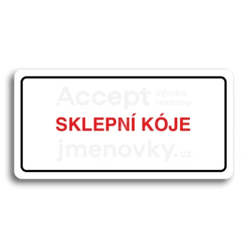 Piktogram "SKLEPN KJE" - bl tabulka - barevn tisk