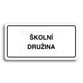 Piktogram "KOLN DRUINA" - bl tabulka - ern tisk