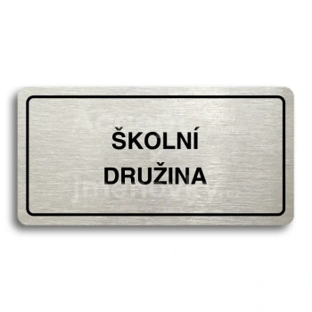 Piktogram "KOLN DRUINA" - stbrn tabulka - ern tisk