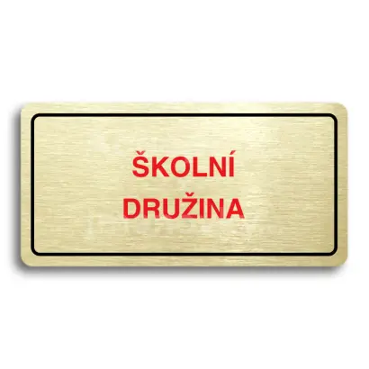 Piktogram "KOLN DRUINA" - zlat tabulka - barevn tisk