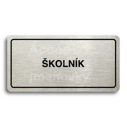 Piktogram "KOLNK" - stbrn tabulka - ern tisk