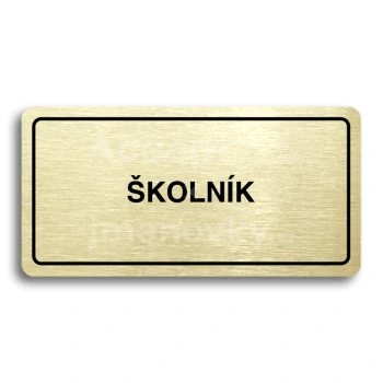 Piktogram "KOLNK" - zlat tabulka - ern tisk