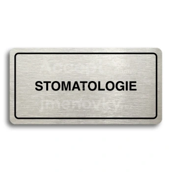 Piktogram "STOMATOLOGIE" - zlat tabulka - ern tisk