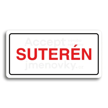 Piktogram "SUTERN" - bl tabulka - barevn tisk