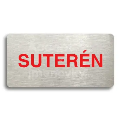 Piktogram "SUTERN" - stbrn tabulka - barevn tisk bez rmeku