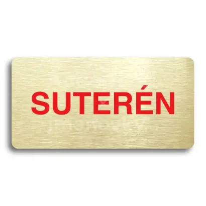 Piktogram "SUTERN" - zlat tabulka - barevn tisk bez rmeku