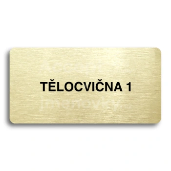 Piktogram "TLOCVINA 1" - zlat tabulka - ern tisk bez rmeku