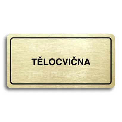 Piktogram "TLOCVINA" - zlat tabulka - ern tisk