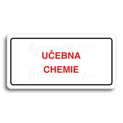 Piktogram "UEBNA CHEMIE" - bl tabulka - barevn tisk