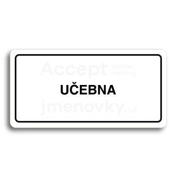 Piktogram "UEBNA" - bl tabulka - ern tisk