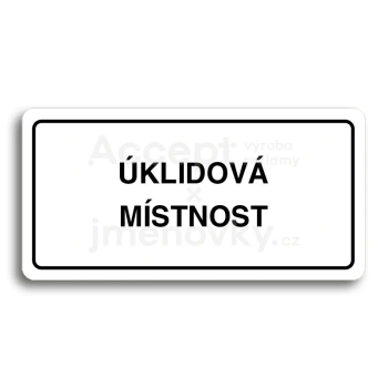 Piktogram "KLIDOV MSTNOST" - bl tabulka - ern tisk