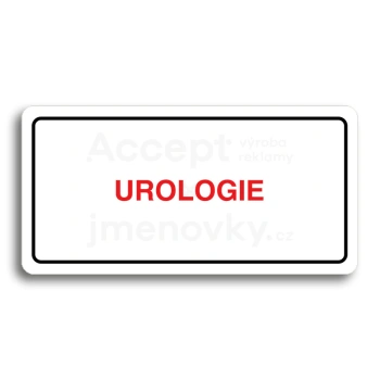 Piktogram "UROLOGIE" - bl tabulka - barevn tisk