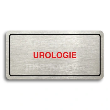 Piktogram "UROLOGIE" - stbrn tabulka - barevn tisk