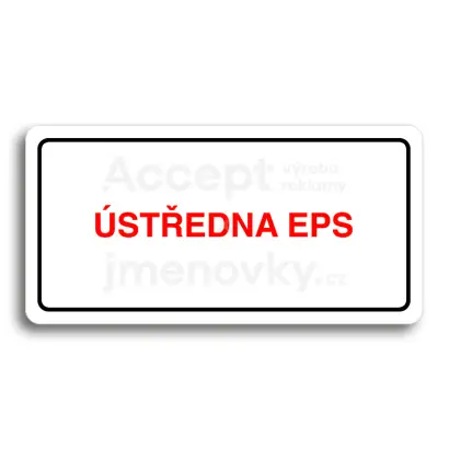 Piktogram "STEDNA EPS" - bl tabulka - barevn tisk