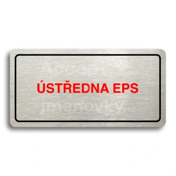 Piktogram "STEDNA EPS" - stbrn tabulka - barevn tisk