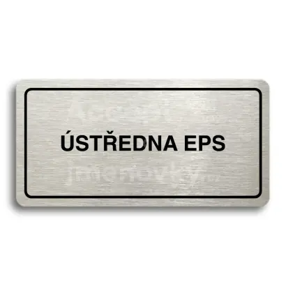 Piktogram "STEDNA EPS" - stbrn tabulka - ern tisk