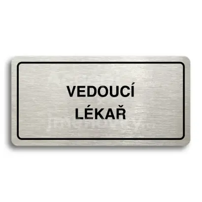 Piktogram "VEDOUC LKA" - zlat tabulka - ern tisk