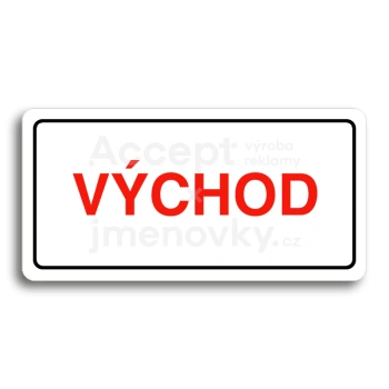 Piktogram "VCHOD" - bl tabulka - barevn tisk