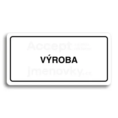 Piktogram "VROBA" - bl tabulka - ern tisk