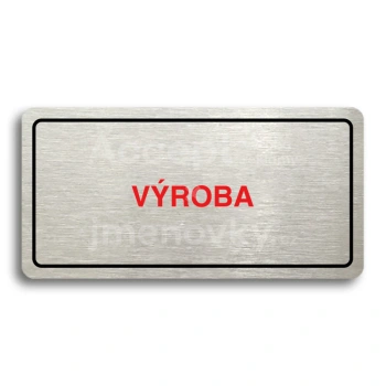 Piktogram "VROBA" - stbrn tabulka - barevn tisk