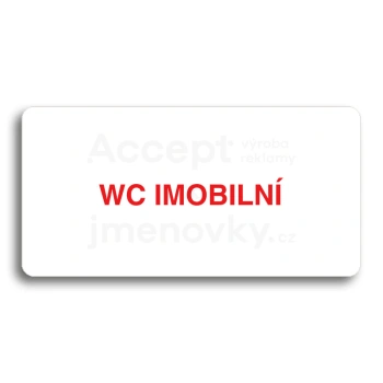 Piktogram "WC IMOBILN" - bl tabulka - barevn tisk bez rmeku