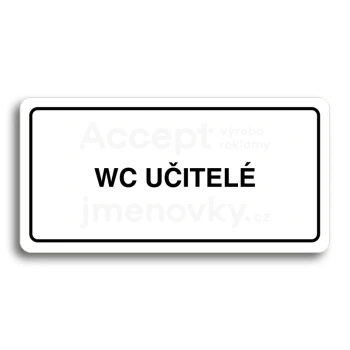 Piktogram "WC UITEL" - bl tabulka - ern tisk