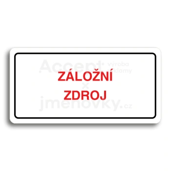 Piktogram "ZLON ZDROJ" - bl tabulka - barevn tisk