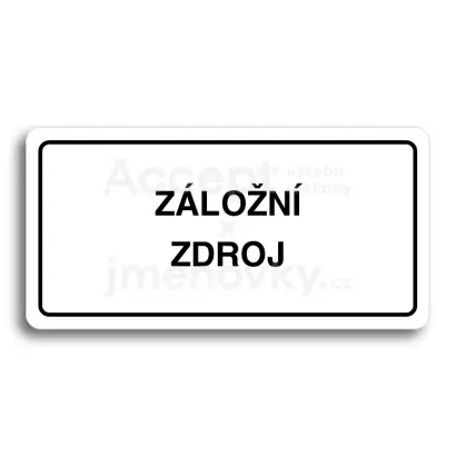 Piktogram "ZLON ZDROJ" - bl tabulka - ern tisk