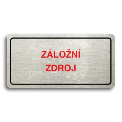 Piktogram "ZLON ZDROJ" - stbrn tabulka - barevn tisk