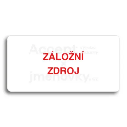 Piktogram "ZLON ZDROJ" - bl tabulka - barevn tisk bez rmeku