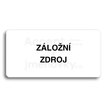 Piktogram "ZLON ZDROJ" - bl tabulka - ern tisk bez rmeku