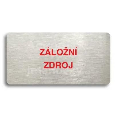 Piktogram "ZLON ZDROJ" - stbrn tabulka - barevn tisk bez rmeku